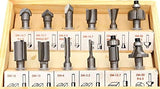 12-Teilig Set Oberfräsen im Holzkoffer Schaft Ø 8mm