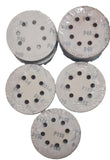 10x100 St. Set 125 mm Klett Schleifpapier Schleifscheiben für Exzenterschleifer, Schleifmaschine, Winkelschleifer. Mit 8 Löcher.