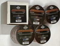 100 St. Set 125 mm Klett Schleifpapier Schleifscheiben für Exzenterschleifer, Schleifmaschine, Winkelschleifer. Ohne Löcher. Körnungsauswahl