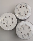 3x100 St. Set 125 mm Klett Schleifpapier Schleifscheiben für Exzenterschleifer, Schleifmaschine, Winkelschleifer. Mit 8 Löcher.