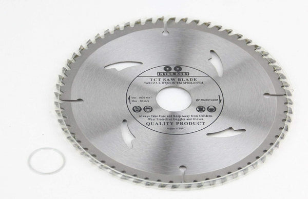 150x20 mm saw blade, circular saw blade for wood with 60 tilted TCT teeth 