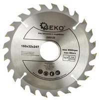 160x32 mm Sägeblatt, Kreissägeblatt für Holz mit 24 gekippten TCT-Zähnen