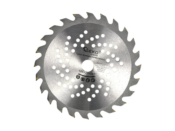 185x20 mm saw blade, circular saw blade for wood with 24 tilted TCT teeth 