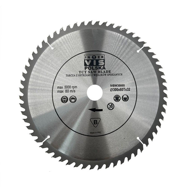 300x32 mm saw blade, circular saw blade for wood with 60 tilted TCT teeth 