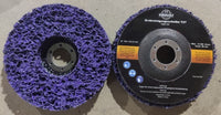 Lot de 10 disques de nettoyage grossier 125x22,23 mm, disque en tissu nylon pour meuleuse d'angle violet