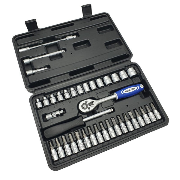 Socket wrench set 38 pieces.