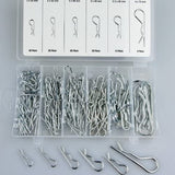 Spring split pins 150 pieces. Assortment of 30-75mm locking clip single spring clip locking ring 