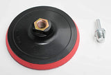 Sanding plate with Velcro 125 mm M14 including mandrel for drill and angle grinder