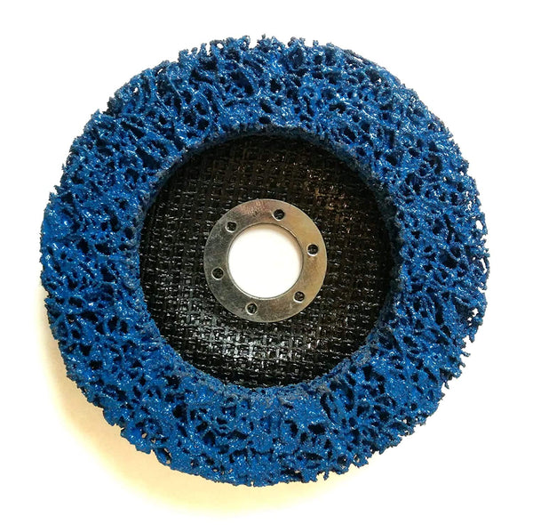 Set of 10 125x22.23 mm coarse cleaning disc, nylon fabric disc for angle grinder blue