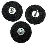 Set of 5 coarse cleaning discs Ø 75mm x 6 x 13mm with mandrel CBS Clean Strip Disc