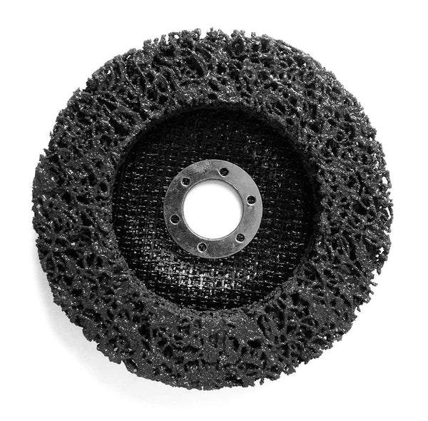 Set of 10 125x22.23 mm coarse cleaning disc, nylon fabric disc for angle grinder black