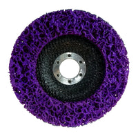 Set of 10 125x22.23 mm coarse cleaning disc, nylon fabric disc for angle grinder purple