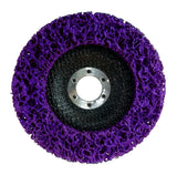 Set of 10 125x22.23 mm coarse cleaning disc, nylon fabric disc for angle grinder purple